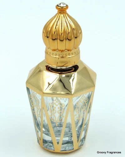 Groovy Fragrances Exclusive Golden Fancy Designer Bottle Empty Attar