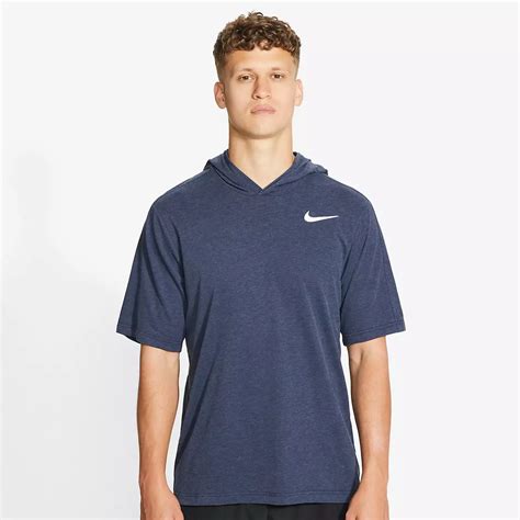 Nike Men S Dri Fit Short Sleeve Training Hoodie Academy