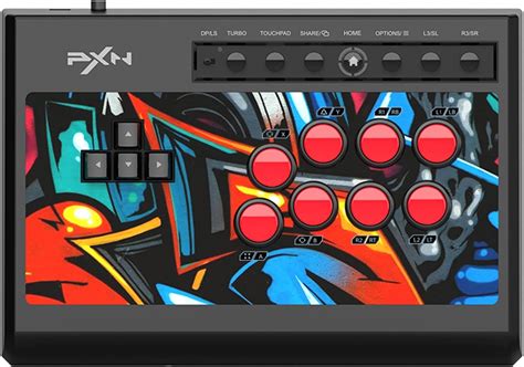 Pxn X8 Arcade Fight Stick Mechanical Direction Button Controller With