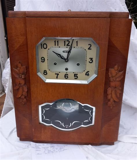 Horloge Manufrance St Etienne Bois Ch Ne Premi Re Moiti Du Xxe