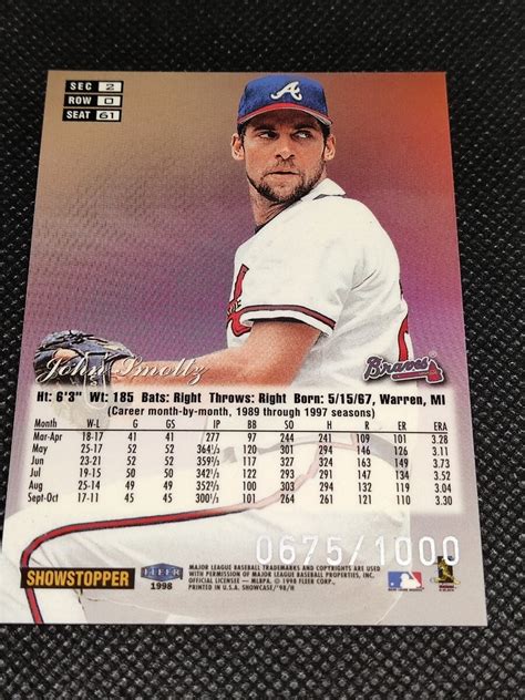 Yahoo オークション 1998 FLEER FLAIR SHOWCASE ROW0 JOHN SMOLTZ 06