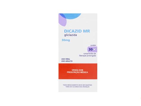 Gliclazida Dicazid Mr 30mg 30 Comprimidos CliniGuia