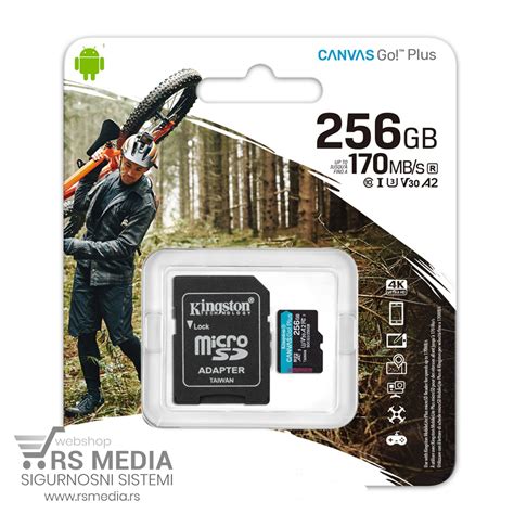 Memorijska kartica Kingston 256GB, 100Mb/s - RS Media