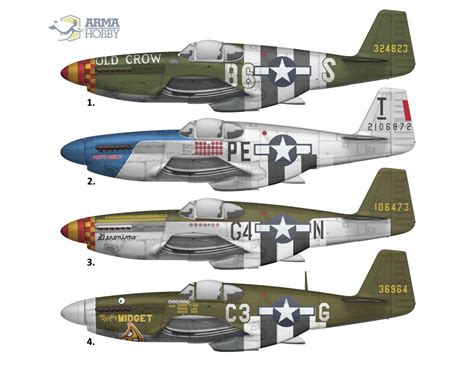 P 51B Marking Options AeroScale