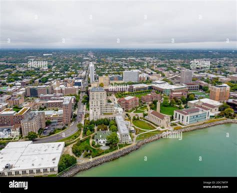 Aerial Views of Loyola University Chicago Stock Photo - Alamy