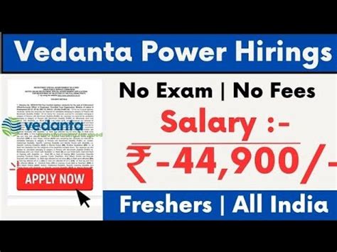 Vedanta Power Hirings Civil Engineer Job Mechanical Engineer Job