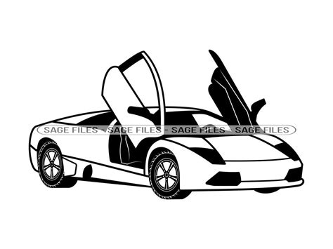 Sports Car 12 Svg Luxury Car Svg Racing Car Svg Sports Car Clipart