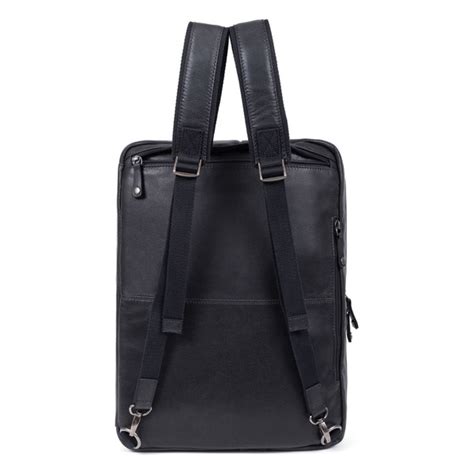 Sac Transformable 15 A4 Cuir INSTINCT Noir 3 SUISSES