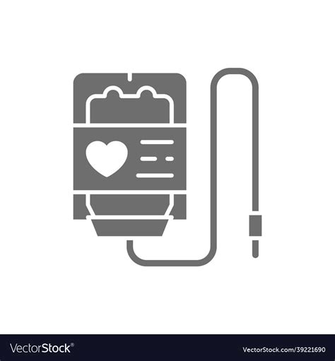 Blood Donation Transfusion Volunteering Charity Vector Image