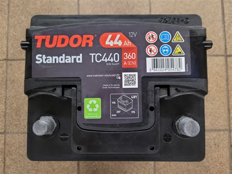 Bilbatteri Tudor Standard 12V 44AH 360A