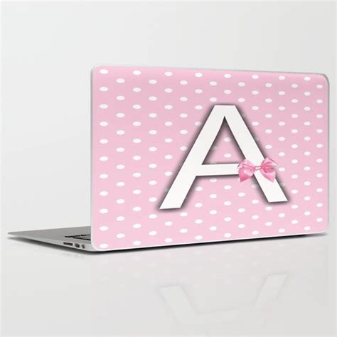 Alphabet Pastels Colors Laptop IPad Skin By Ann Mary Consul Designs