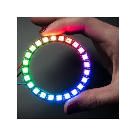 Adafruit NeoPixel Ring pierścień LED RGB 24 x Botland Sklep dla