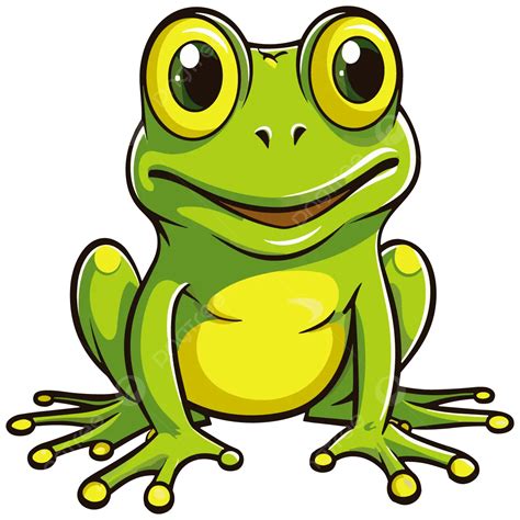 Yellow Spotted Cartoon Frog Clipart Vector Frog Clipart Cartoon