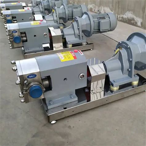 Stainless Steel Sanitary Rotary Lobe Pump Food Grade High Viscosity