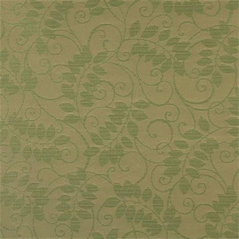 Designer Fabrics Dark Green Floral Vine Outdoor Indoor Marine