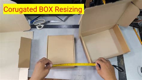 Cardboard BOX RESIZING How To Resize Box Paano Mag Paliit Ng Box