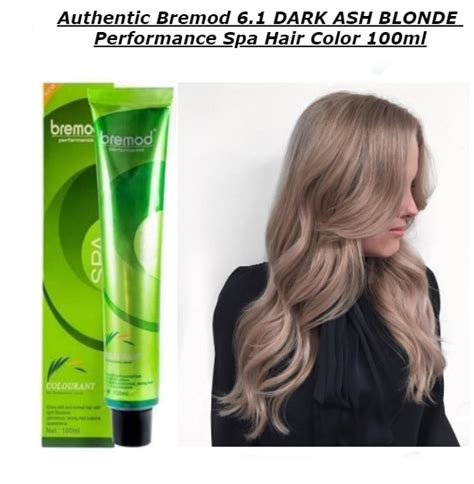Authentic Bremod Performance Spa Hair Color DARK ASH BLONDE With Bremod Oxidizer G