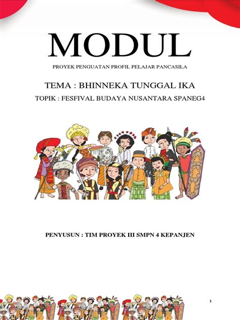 Modul Projek Bhinneka Tunggal Ika Kesatuan Dalam Keberagaman Fase Pdf