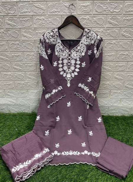 Zs Faux Georgette Pakistani Kurti With Bottom Dupatta Catalog