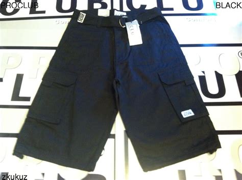 1 NEW PROCLUB TWILL CARGO SHORT PANTS COLOR PRO CLUB WAIST SIZE 30 - 64 1PC