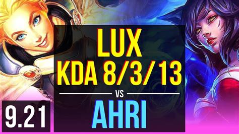 Lux Vs Ahri Mid M Mastery Points Kda Euw Master V