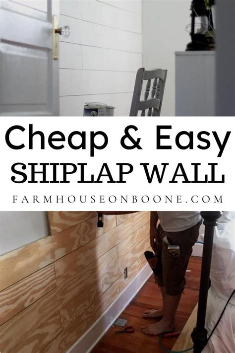 Cheap And Easy Diy Shiplap Wall Shiplap Wall Diy Diy Shiplap Ship