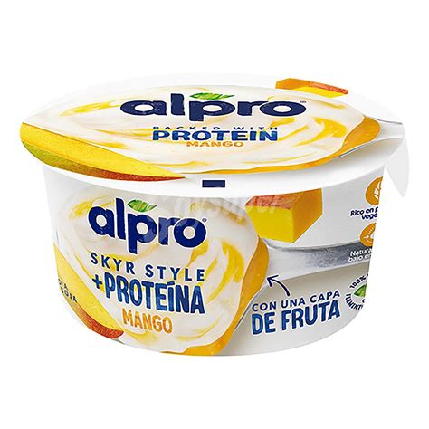 Alpro Asturiana Preparado De Soja Con Mango Proteína Alpro Sin Gluten Y Sin Lactosa 150 G