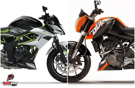 Ktm Duke 125 Vs Kawasaki Z 125 Comparison Review