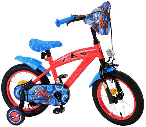 Produits Vélo enfant Marvel Spider Man Garçons 14 pouces Rouge