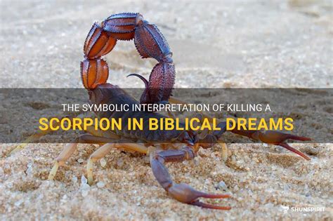 The Symbolic Interpretation Of Killing A Scorpion In Biblical Dreams