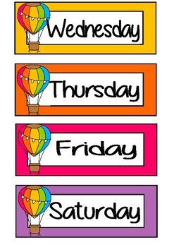 Hot Air Balloon Classroom Setup Bundle By Mylicious Tpt