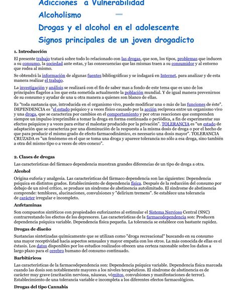 Manifiesto difícil fuego toda la informacion sobre las drogas