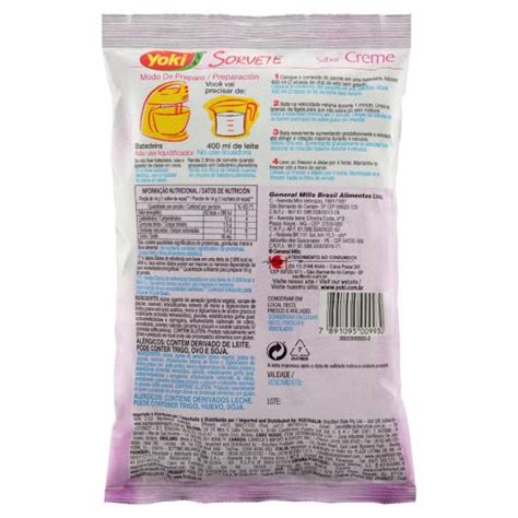 Pó para Sorvete Creme Yoki Pacote 150g Sonda Supermercado Delivery