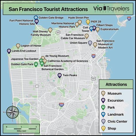 Map of San Francisco Tourist Attractions : r/Maps