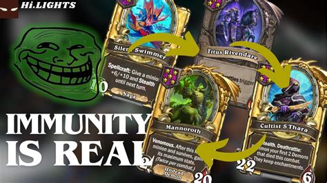 Immunity Is Real D New Expansion Hearthstone Battlegrounds Youtube