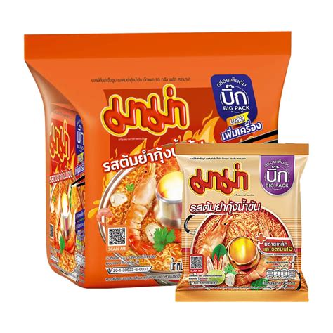 Mama Big Pack Instant Noodles Shrimp Creamy Tom Yum Flavour 95g Pack