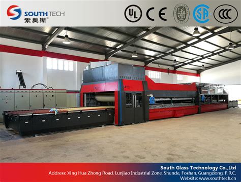 Southtech Combination Passing Flat And Cross Bending Glass Tempering