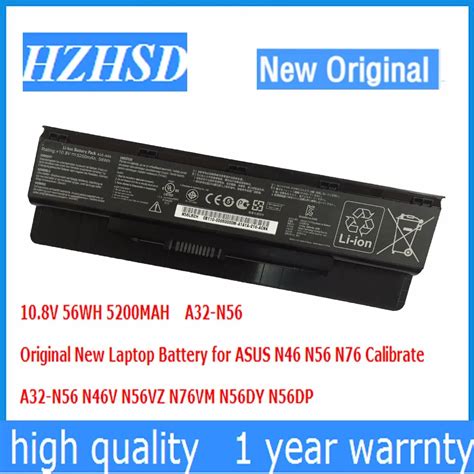 10 8V 56WH 5200MAH Original New A32 N56 Laptop Battery For ASUS N46 N56