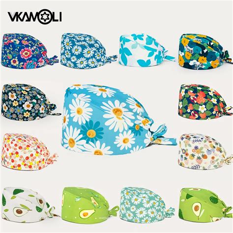 Gorros Quir Rgicos Con Estampado De Flores Para Mujer Gorro De Algod N