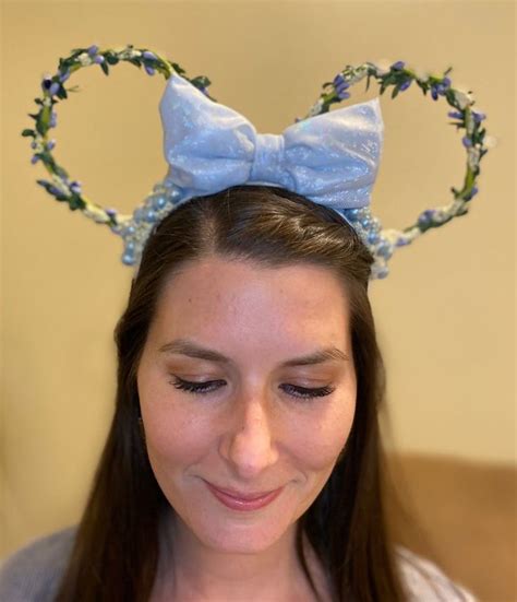 Disney Ears Floral Cinderella Disney Ears Flowers Flower Etsy In 2023 Disney Ears Minnie