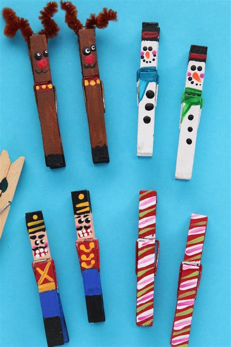 Christmas Crafts Using Clothes Pins