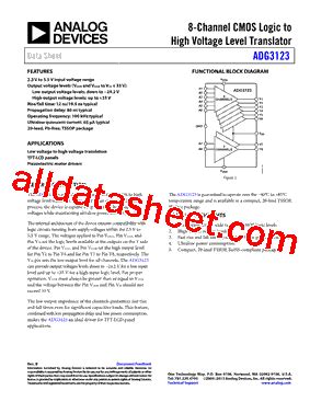 ADG3123BRUZ Datasheet PDF Analog Devices