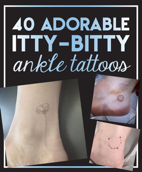 40 Adorable Itty-Bitty Ankle Tattoos - TattooBlend