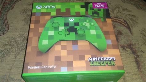 Minecraft Creeper Xbox One Controller Unboxing Youtube