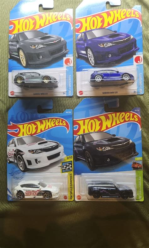 LOT Subaru WRX STI Hot Wheels Hobbies Toys Toys Games On Carousell