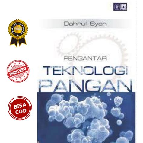 Jual Buku Pengantar Teknologi Pangan Dahrul Syah Shopee Indonesia