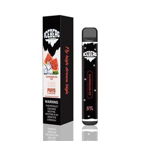 Pod Descartável Iceberg Vapors 1000 Puffs Watermelon Ice Vapor