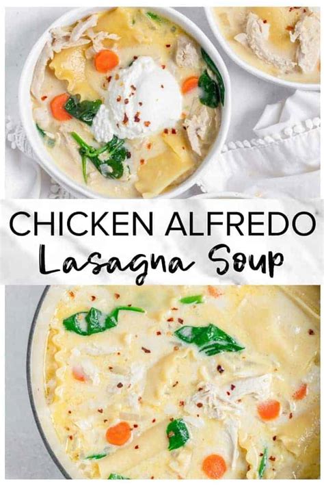 Chicken Alfredo Lasagna Soup Recipe - Easy Chicken Recipes (VIDEO)