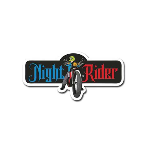 Night Rider Sticker - HIM MOTO