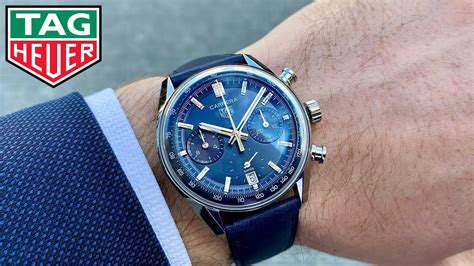 Tag Heuer Glass Box Carrera Chronograph Mm Blue Youtube